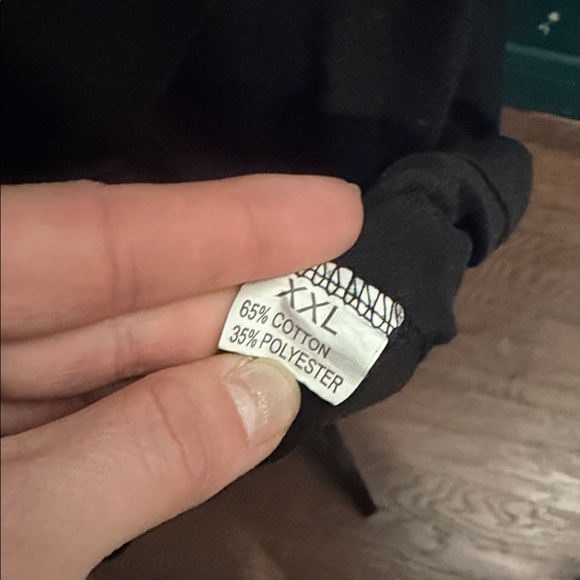 Black Hoodie with Skull and Floral Design - Picture 5 of 5